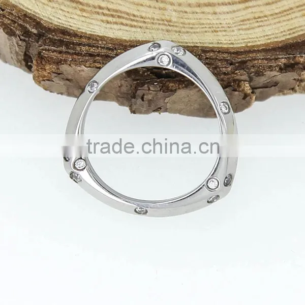 New Designed Jewelry With Three Color Magnetic Circle Zircon Ring Pendant