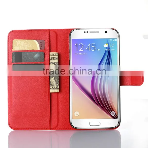 High Quality Leather Holster Card Wallet Folio Stand Flip Case Cover for Samsung GALAXY S7 Plus photo-3