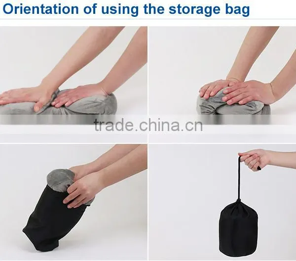 Adult age group folding memory foam airline travel kit