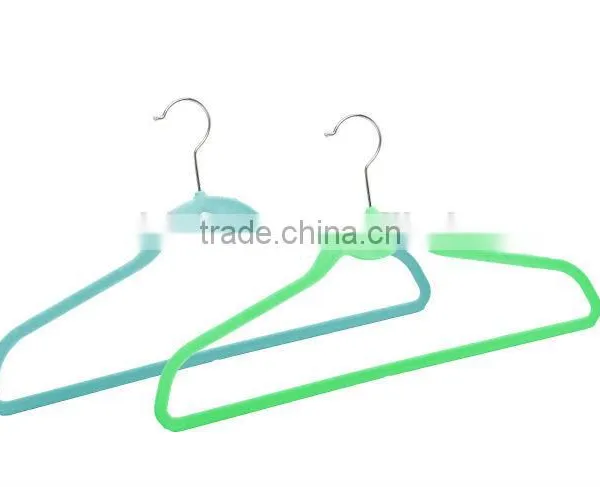 Plastic Velvet Hanger Clothes Hanger ASDF10