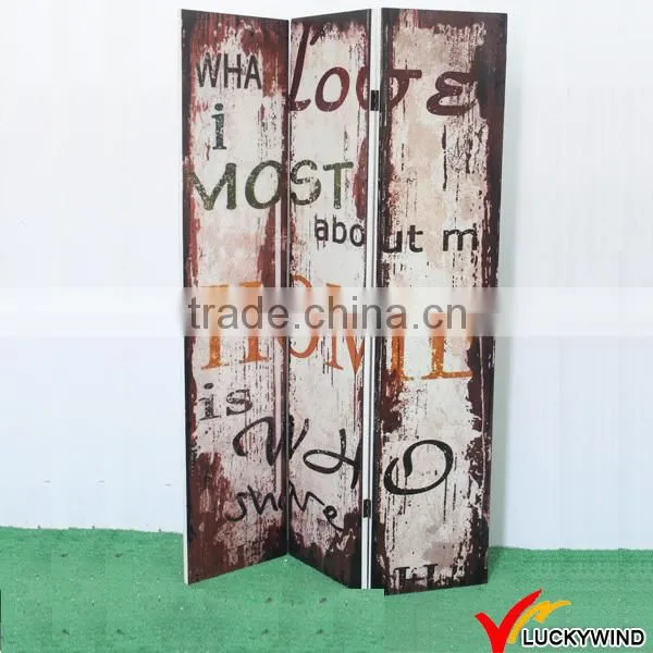 "Paris" Vintage 4 Panel Folding Room Divider Partition photo-2