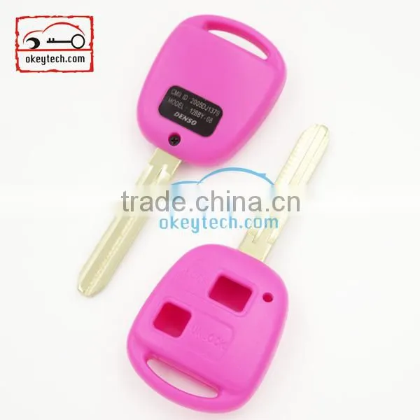 High Quatity Toyota Remote Key Shell Purple Cover Car Key 2 Button Toyota Romote Key Shell Case photo-2