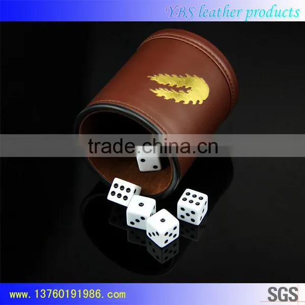 Competitive Price Red Leather Dice Cup for Hotel photo-3
