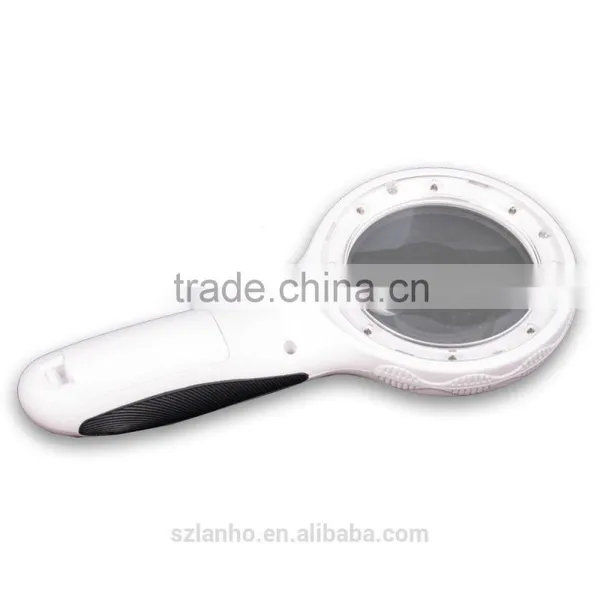 High Quality 3X Handheld Magnifier 8 LED Illuminated Magnifier photo-2