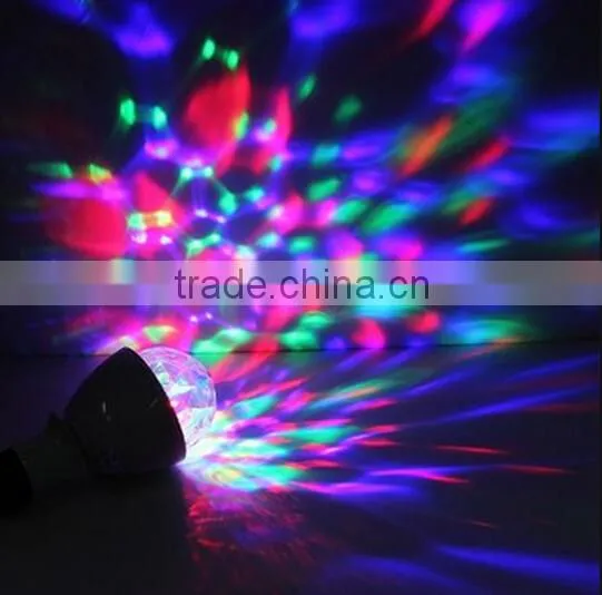 LED Crystal Rotating Bulb Lamp / Christmas Party Stage Light / Led Mini Light Bulb Lamp photo-5