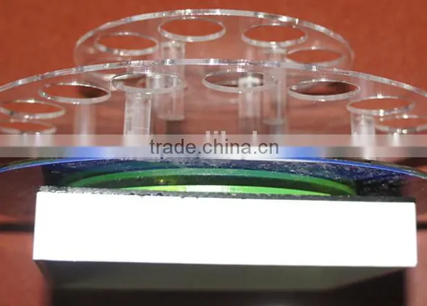Selling Well All Over the Word Morden Design Rotatable Clear Acrylic Lipstick Cosmetic Display Rack Wholesale photo-2