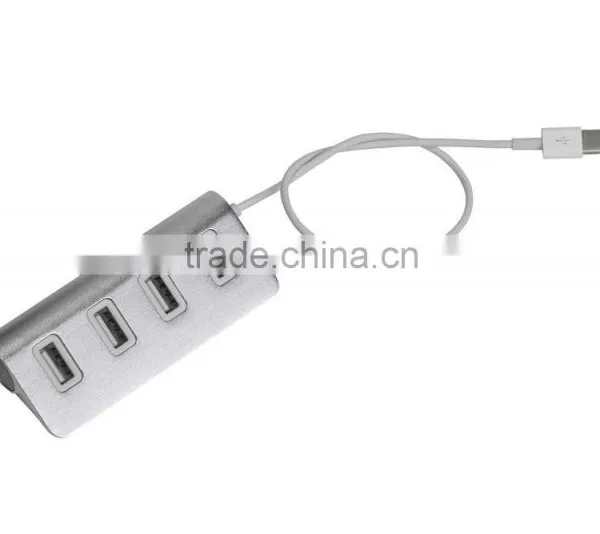 Wholesale Aluminium Casing Usb Type c Hub From Usb Hub Suppliers With LED Indicators Change to 4 Port Usb 2.0 Hub for Macbook photo-2