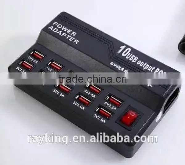 USB Adaptor, 10 Port USB Charger