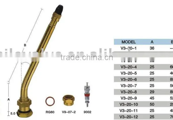 V3-20 Straight TIRE VALVE