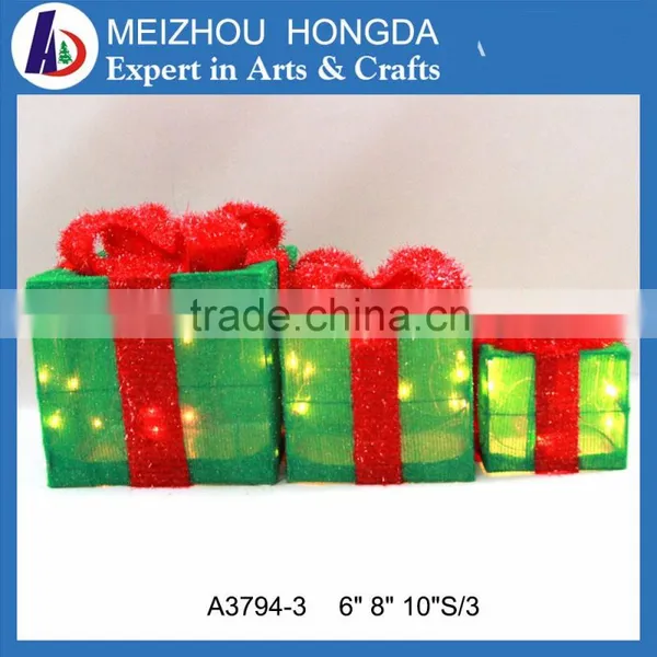 LED Fabric Gift Box Light Christmas Decoration Light