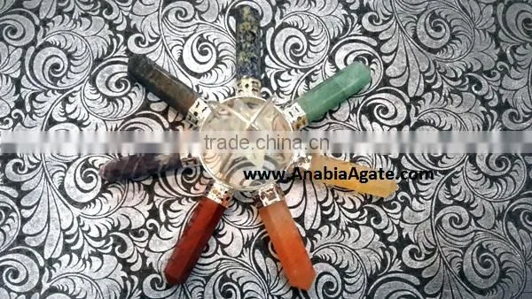 7 Chakra Spinning Merkaba Agate Energy Generator : 7 Chakra Healing Tools photo-2