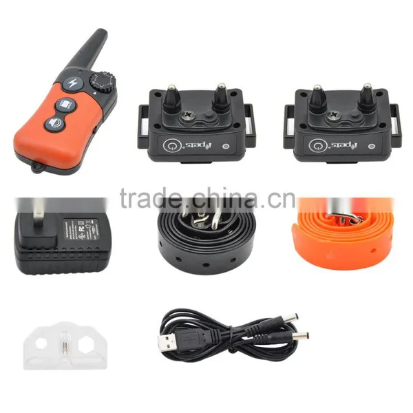 619-2 300Yards Rechargeable 2 Dog Shock Collar photo-2