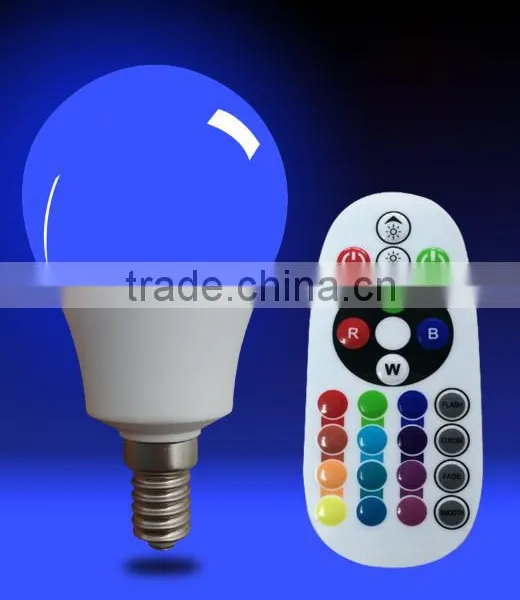 IR Remote Control E14 3W 5W Color Changing Rgb Bulb Light photo-2