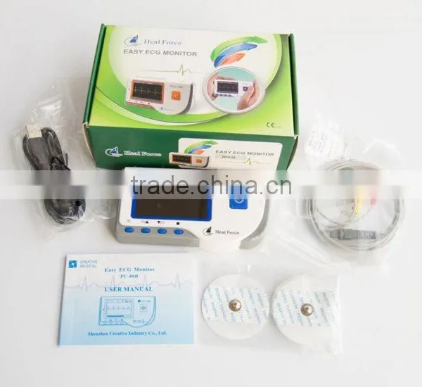 PC-80B Handheld Color Screen ECG EKG Portable Heart Monitor photo-6