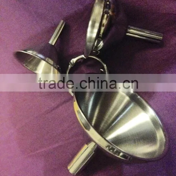 High Quality Stainless Steel Funnel Set