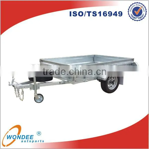 Full Trailer Type 10'x5' Galvanized Utility Cage Welded Tipping Box Trailer