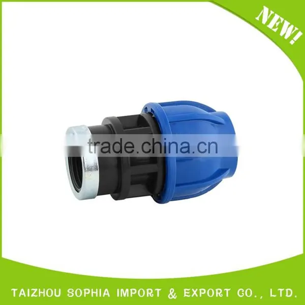 Water Irrigation Fittings PP Compression Quick Female Female Coupling photo-5