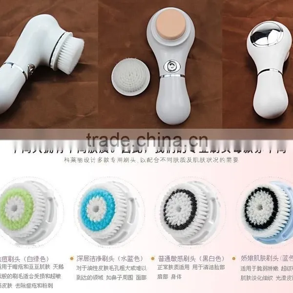 Electric Cleansing Wash a Face Powder Puff Black Pore Cleaner Facial Massager photo-2