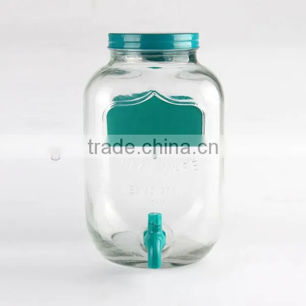Circleware Colorful 5L Yorkshire Glass Beverage Drink Dispenser photo-5