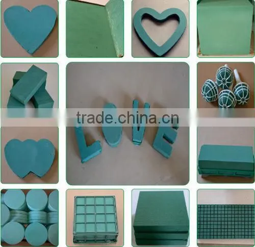 Different Kinds of Green Wet Floral Foam Shapes Wholesale photo-2