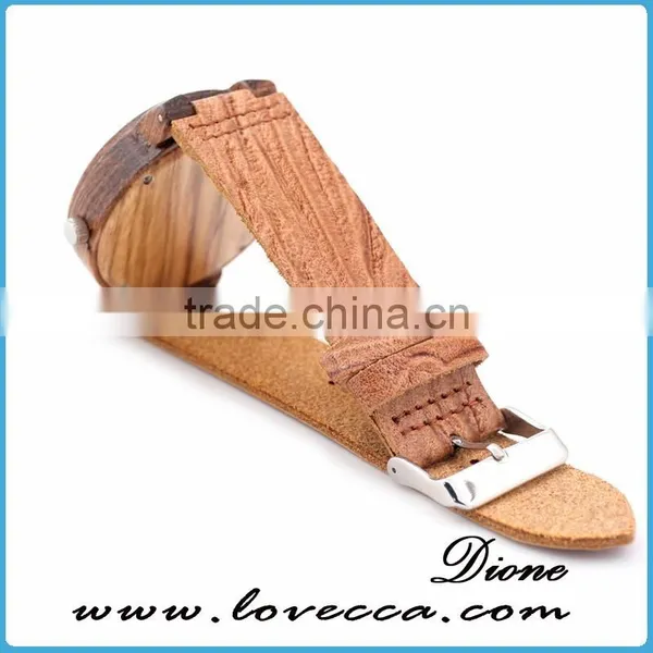 Stylish Custom Logo Women Japan Movement Wood Watch Face photo-2
