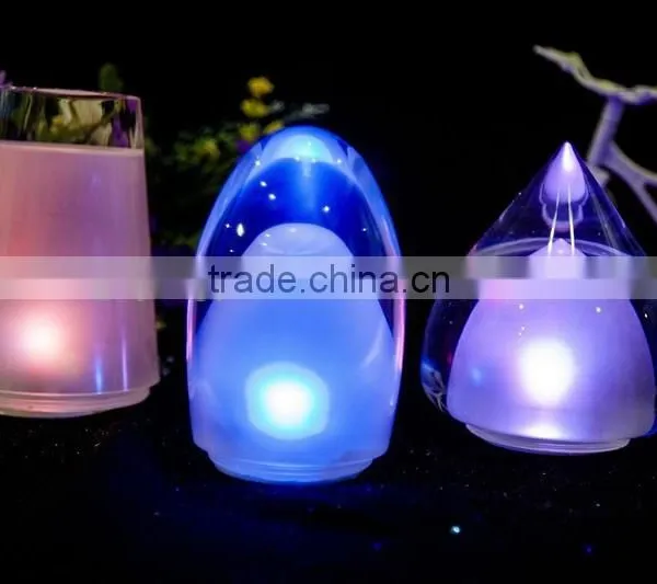 Clear Acrylic Crystal Bar LED RBG Color Changing Table Lamp photo-2