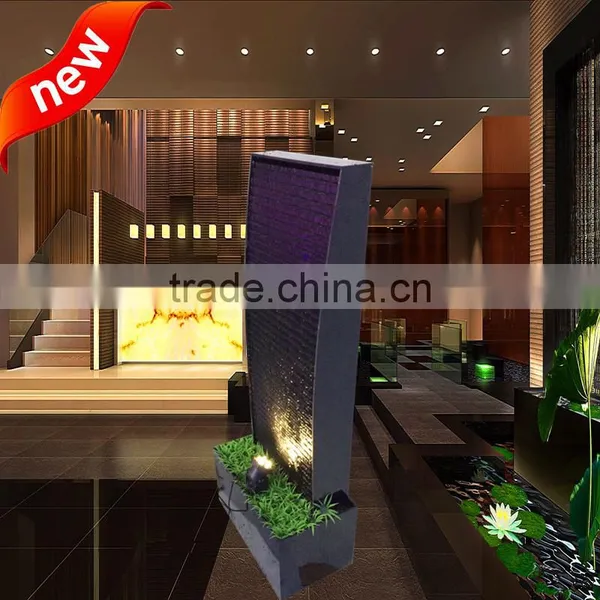 Interior Decoration Black Cool Indoor Waterfall Water Wall photo-3