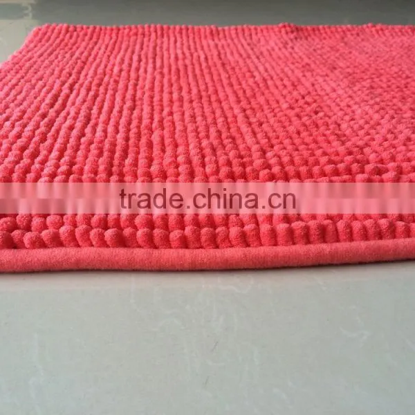 2016 Customized Chenille Bath Mat Anti Slip Bath Mat Non-slip Bathroom Floor Mat photo-4