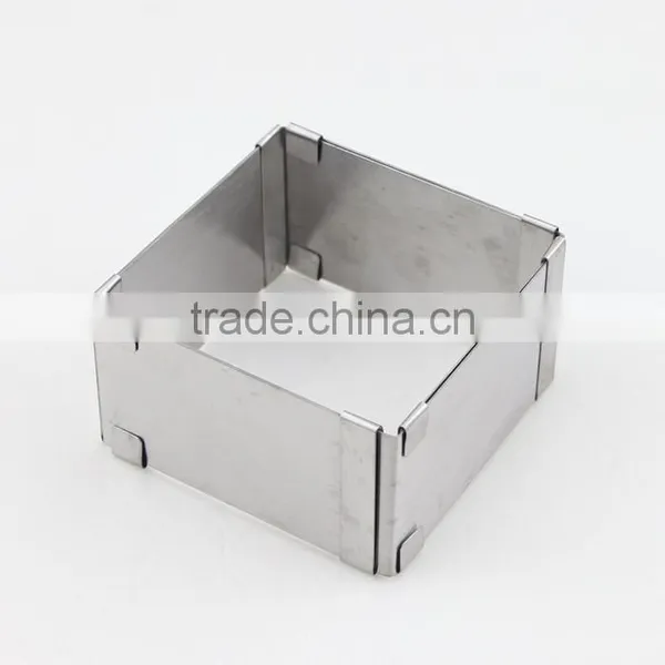 Adjustable Square Frame Mould Stainless Steel Cake Mold Baking Tools for Cakes photo-2