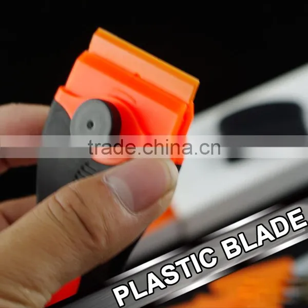 CN053 1.5 Inch Double Edged Plastic Razor Scraper Blade photo-2