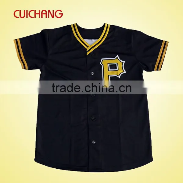 Baseball Jersey,Wholesale Polyester Heat Transfer Printing Custom Design Baseball Team Wear BQF-070 photo-2