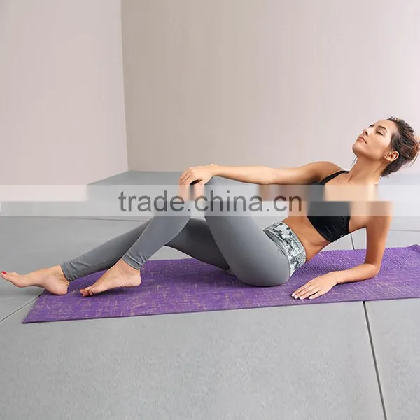 87%nylon 13%spandex Super Stretched Women Waistband Printed Yoga Leggings photo-5