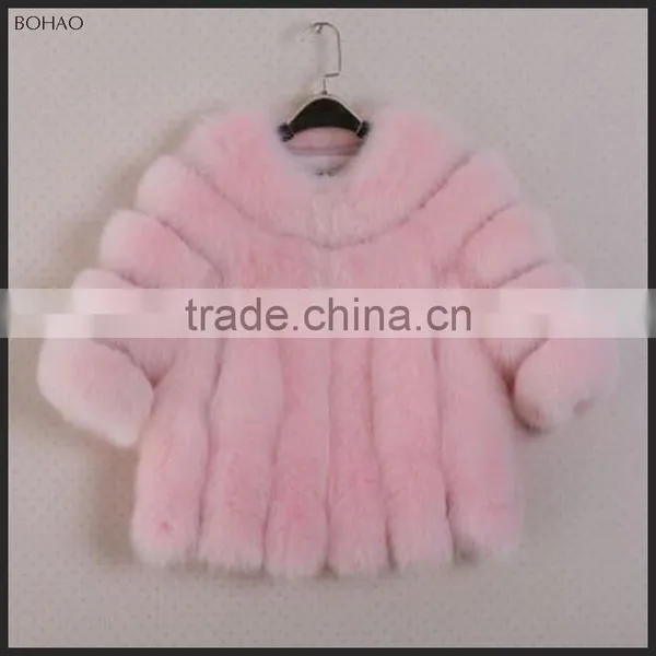 2015 New Stylish Imitation Mink Fur Nine Points Sleeve Coat photo-2