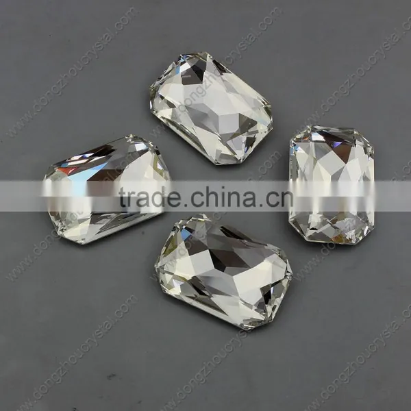 Lead Free Light Peach Colored Loose Fancy Crystal Stone for Wedding Dresses photo-6