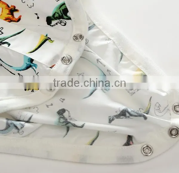 Wholesale Baby Boys Clothes Bow Tie Dinosaur Shirt Jumpsuit Kids Rompers photo-4