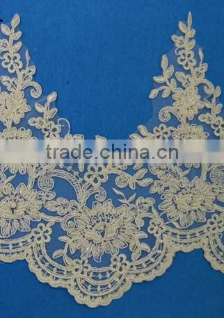 Fasion Wedding Accessories Rhinestone Bridal Veil Lace Trim photo-2
