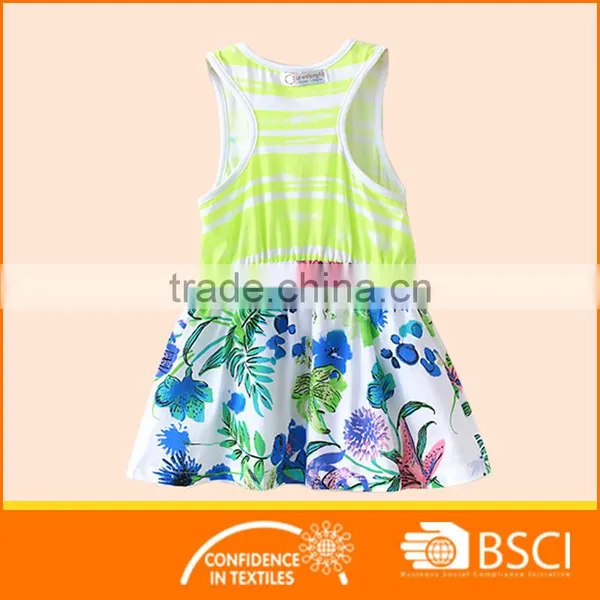Floral Cotton Baby Girl Summer Printd Dress photo-4