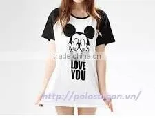 Women t Shirt, 3/4 Sleeve Raglan Baseball, Screen Printing photo-2