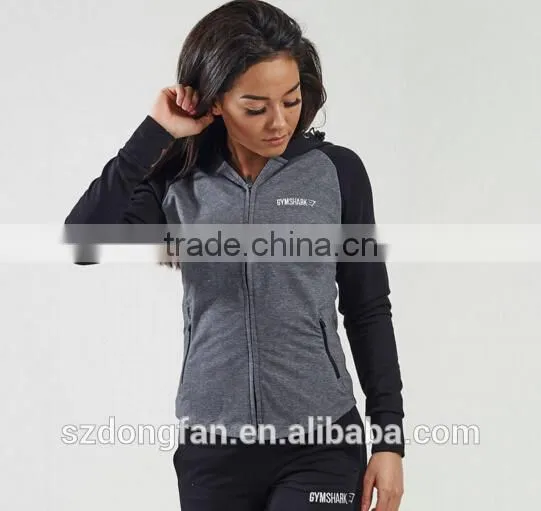 2016 New Design Women Fit Zip Hoodie Gym Fitness Sweatshirts Women Yago Clothing photo-5
