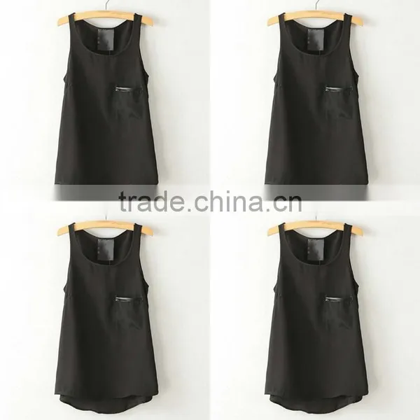 Newest Fashion Chiffon Ruffles Lace Patchwork Womens Tops photo-3