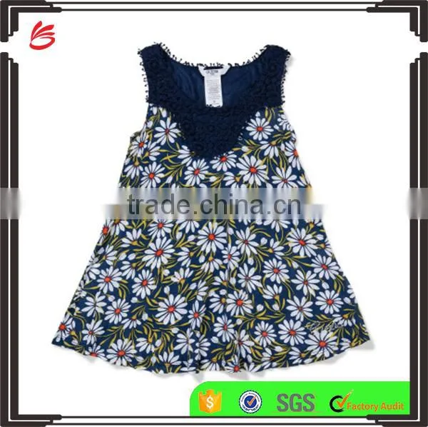 2017 OEM Latest Cotton Frock Design Dresses for 1-5 Year Baby Little Girls Summer Dresses photo-3