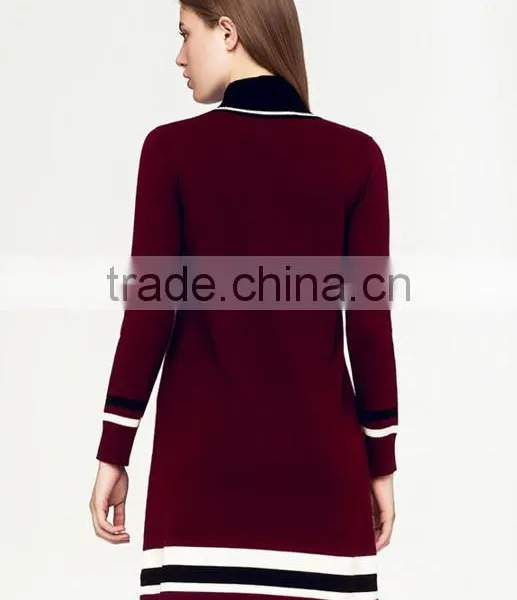 Most Popular Items Long Sleeve Zipper Sweater Women Dress 2017 for Lady photo-3