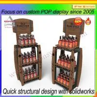 Wooden Retail Display Stand for Beers/wines