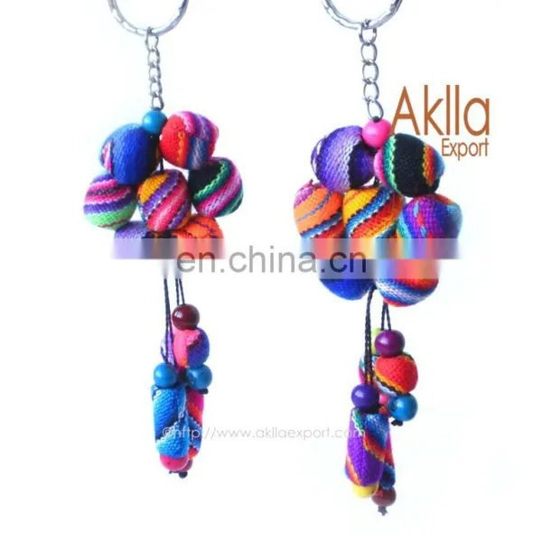 Aguayo Keychains With Acai Seeds