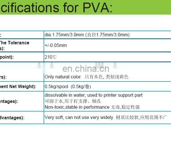 High Quality 3d Printing PVA Filament for 3d Printing Products photo-6