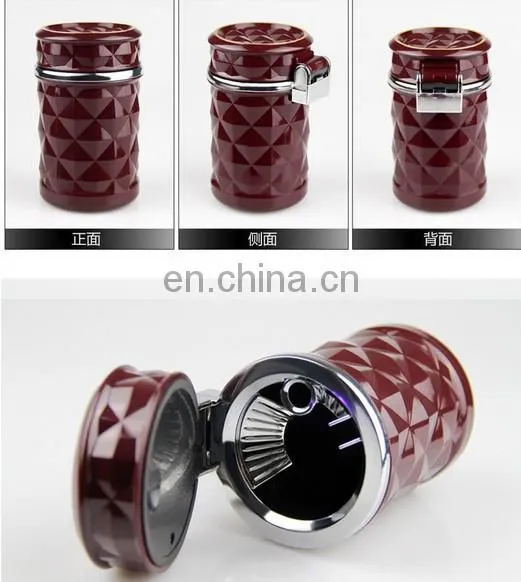 Very Cheap Plastic Smokeless Windproof Led Light Car Cigarette Ashtray Bin/smoking Accessories,YOU WON'T MISS IT! photo-5