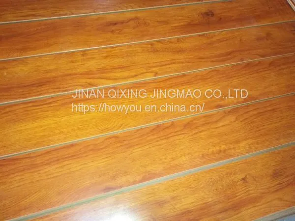 Durable Ac4 Teak Wood Laminate Flooring For Hotel photo-2