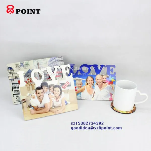 crafts and gifts distressed wood picture frame for sublimation printing