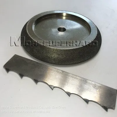 CBN Grinding Wheels for Band Saw Blades - Zoe@moresuperhard.com photo-2