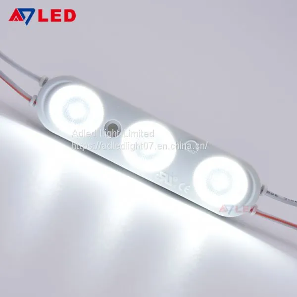 Ce&rohs Shenzhen Manufacturer 3 Lamp White Smd 2835 Waterproof Injection Light Led Module With Lens photo-3